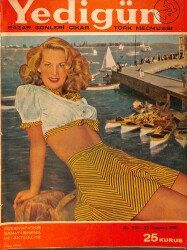 Yedigün Dergisi 23 Temmuz 1944 No.594 - Hatemi Senih Sarp - Nihal Mesut - Kemal M. Altınkaya NDR95448 - Gökçekoleksiyon