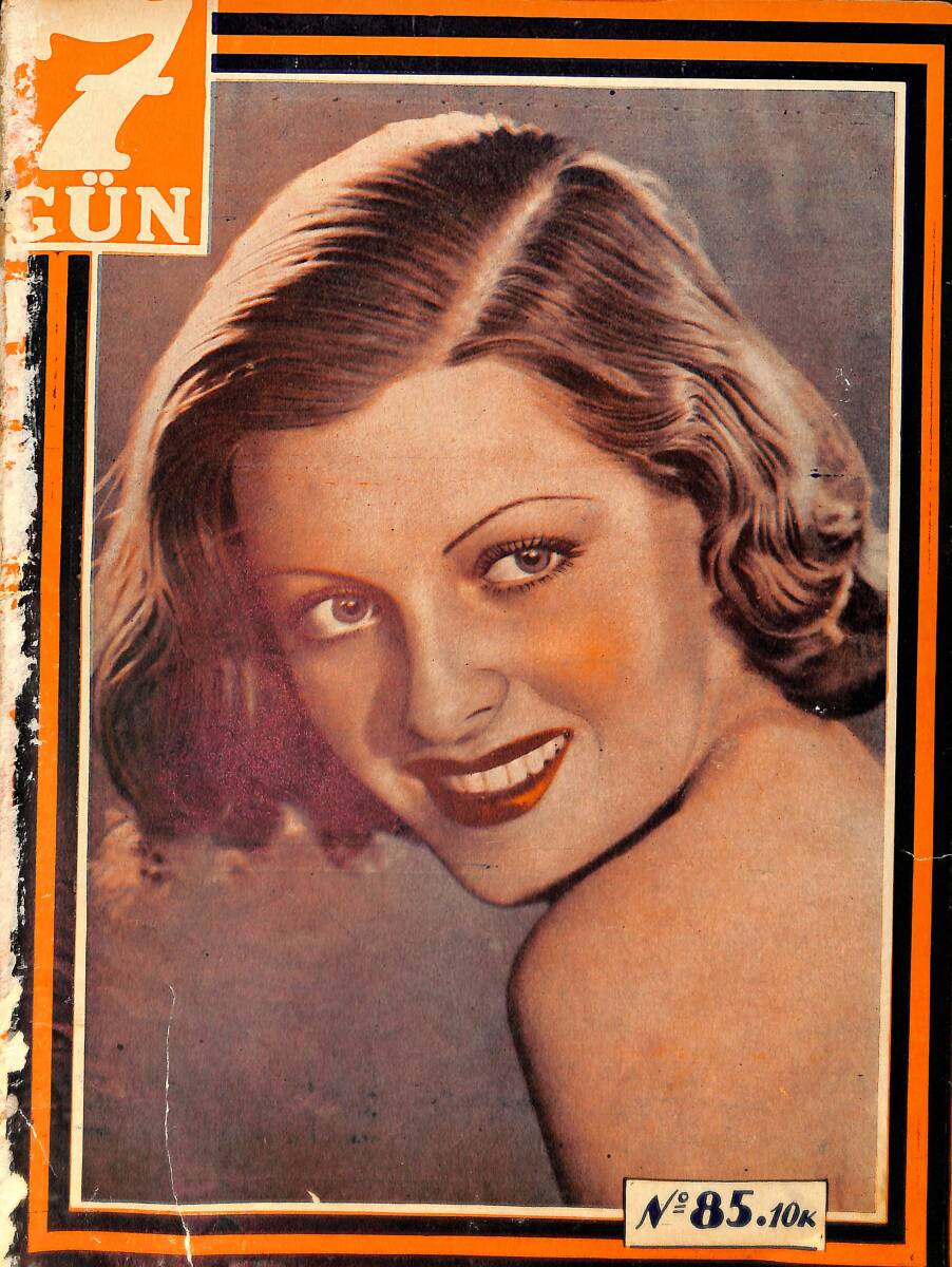 Yedigün Dergisi 24 Ekim 1934 No.85 Cilt: 4 - Gazeteciler Kralı Hüseyin Cahit Bey - Hindistan'da Tiyatro Hayatı - Maltepe Askeri Lisesi NDR93458 - 1