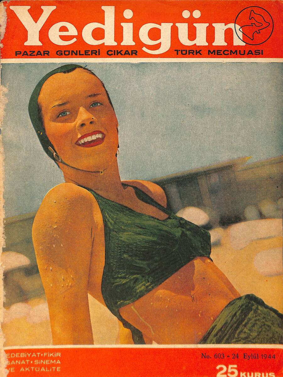 Yedigün Dergisi 24 Eylül1944 No.603 - Barbara Stanwyk - Richard Quine - Susan Peters - Tohm Barrymore NDR93510 - 1