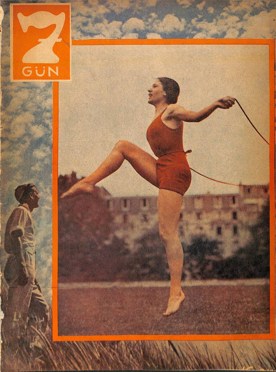 Yedigün Dergisi 24 Mart 1937 No.213 Cilt: 9 - Halide Edip Adıvar - Sabatay Sevi - Fahri Celal - Milli Güreşçilerimiz - Eski Hastalıklar NDR93476 - 1