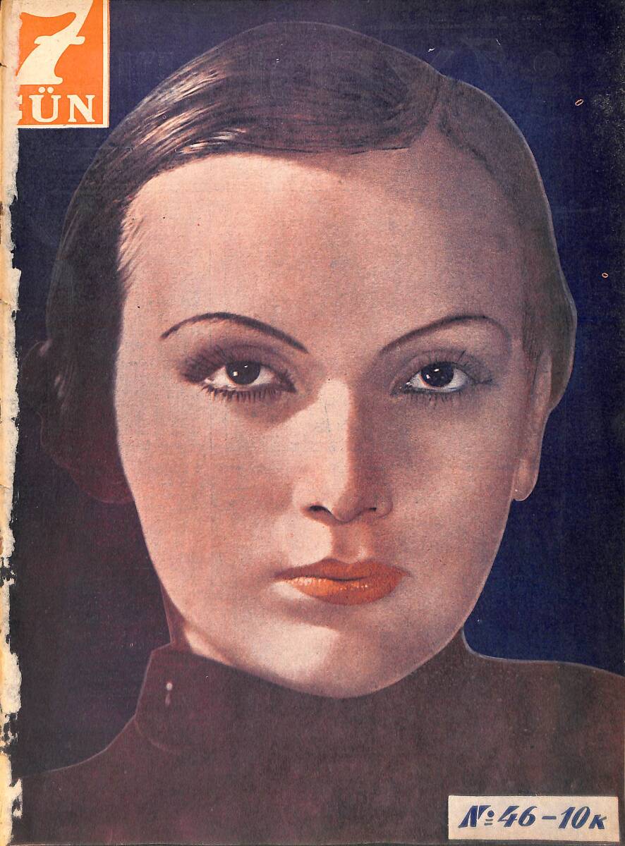 Yedigün Dergisi 24 Ocak 1934 No.46 - Aktör Mr. Papas - Sinemanın Fedai Yıldızları NDR95058 - 1