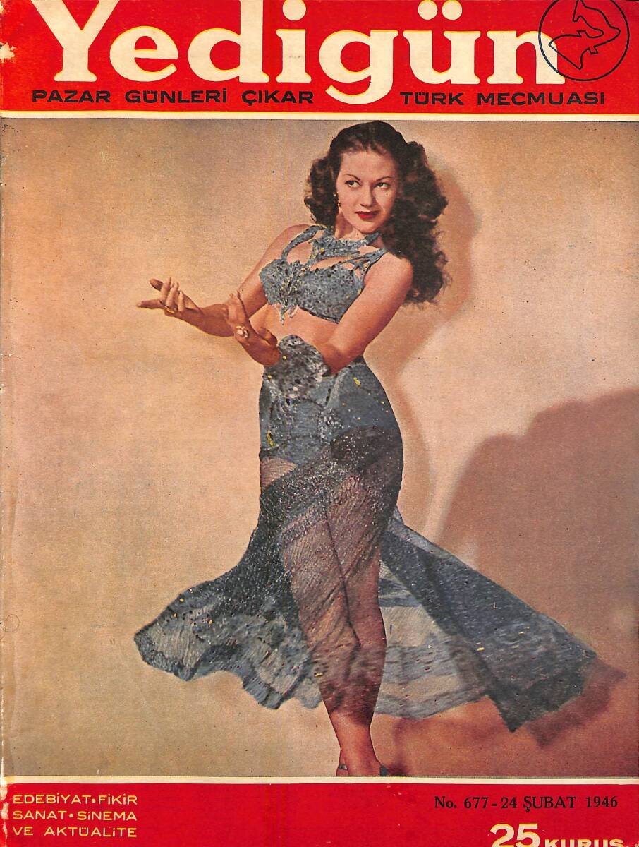 Yedigün Dergisi 24 Şubat 1946 Sayı 677 - 14. Yıldönümü Dolayısıyla Halkevleri NDR94615 - 1
