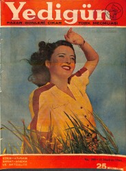 Yedigün Dergisi 25 Haziran 1944 No.590 - Cemil Cahit Cem - Hikmet Feridun Es - Kemal M. Altınkaya - Sadun G. Savcı NDR95452 - Gökçekoleksiyon
