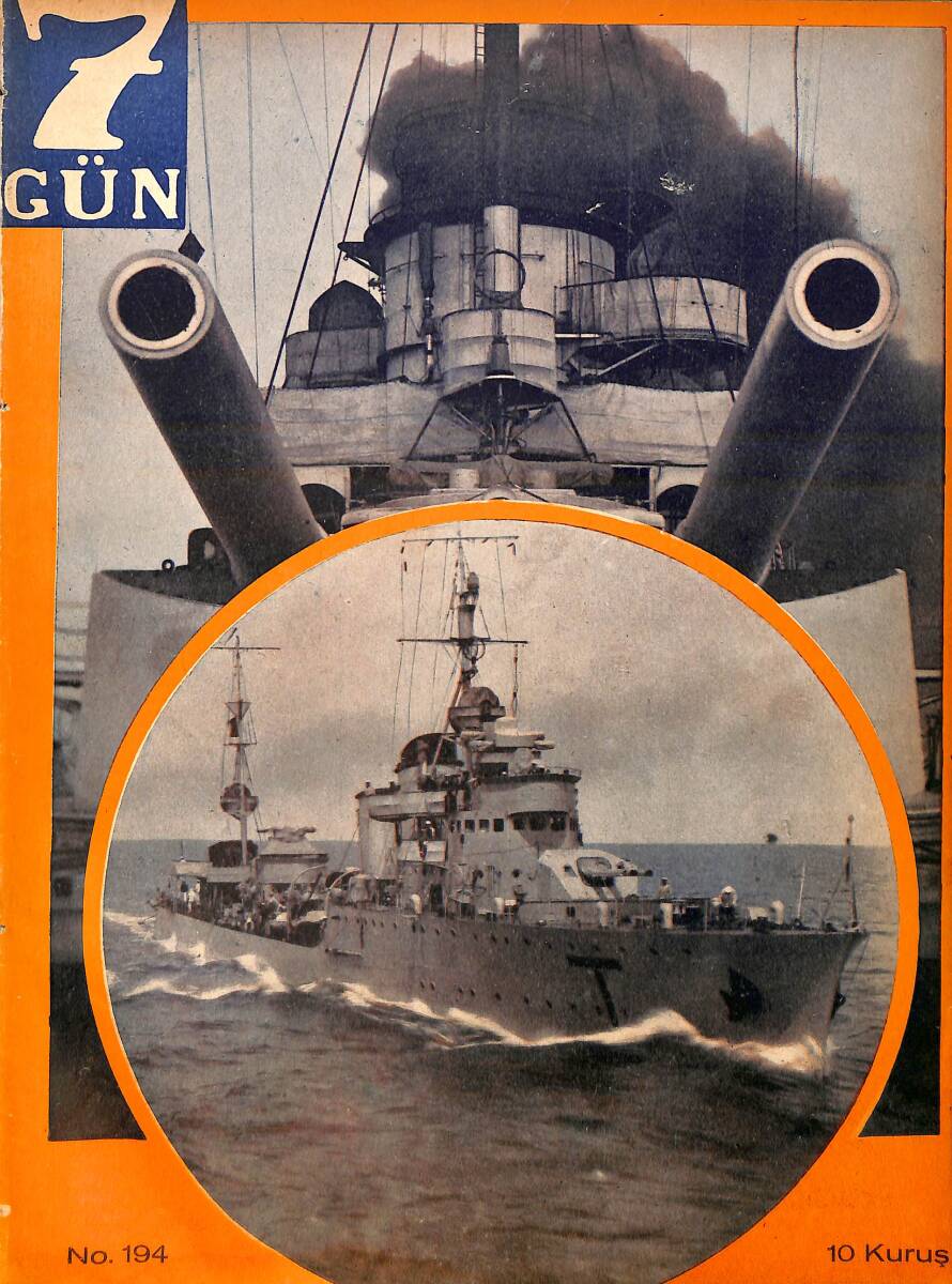 Yedigün Dergisi 25 Kasım 1936 No.194 - Değerli Vekilimiz Ali Çetin Kaya - Hüseyin Cahit Yalçın - Arlon Saatleri Reklamı NDR95100 - 1