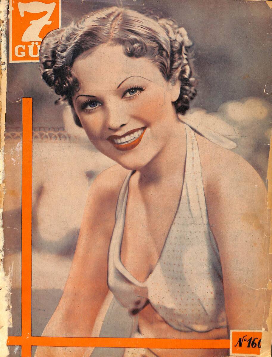 Yedigün Dergisi 1 Nisan 1936 No.160 Cilt: 7 - Mithat Şükrü - Himalaya Tepeleri - Fuat Köprülü - Çankırı Sporcuları Takım Fotoğrafı NDR93444 - 1