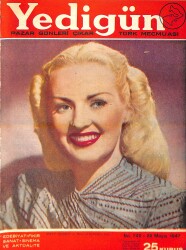 Yedigün Dergisi 25 Mayıs 1947 No.742 - Kapak: Betty Grable - İsmet Hulusi İmset - Van Johnson 