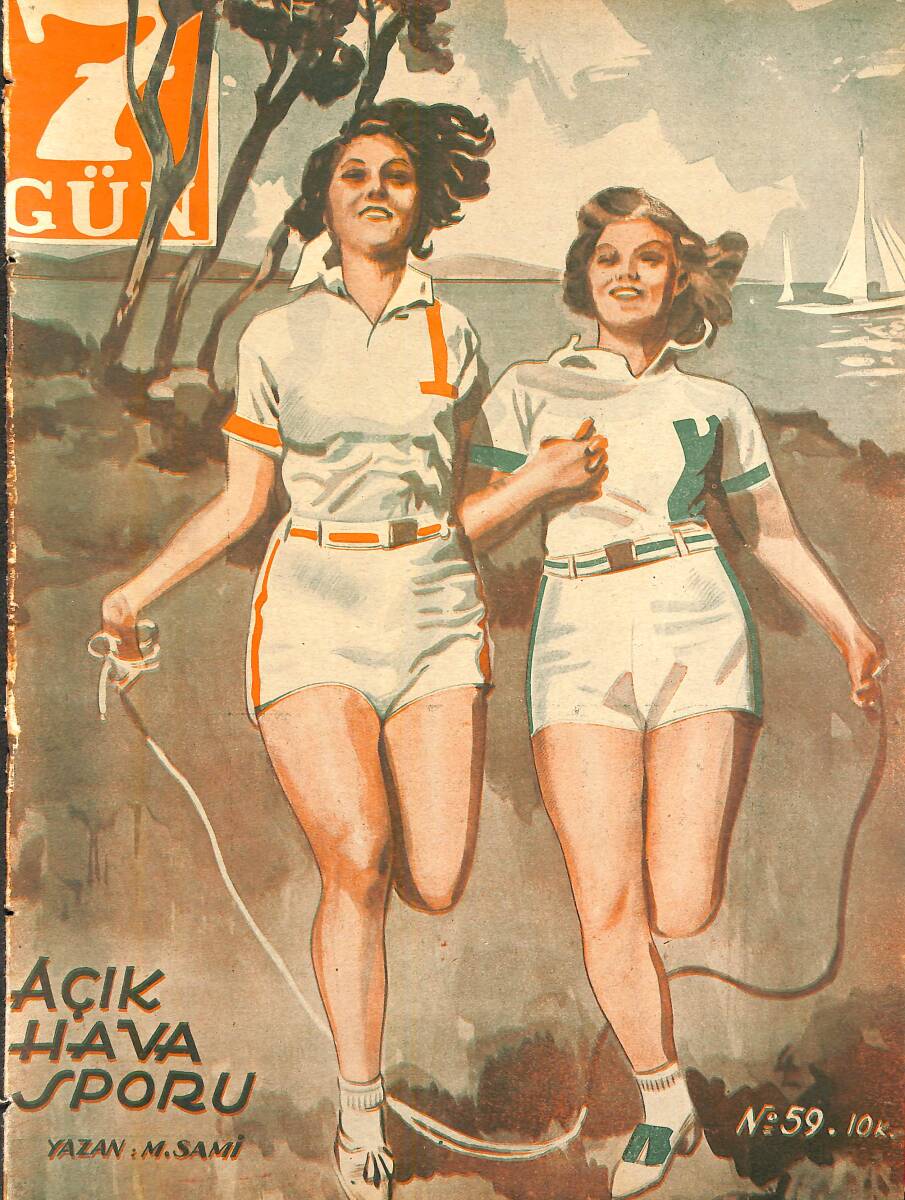 Yedigün Dergisi 25 Nisan 1934 Sayı 59 - Galatasaray Lisesi Yalnız Spor Meydanlarına Şampiyon Yetiştirmiyor HDR94613 - 1