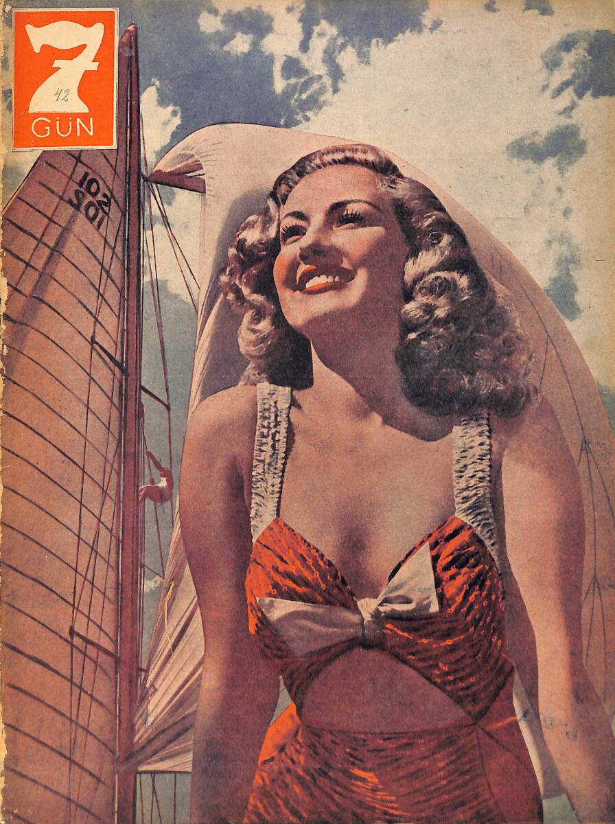 Yedigün Dergisi 26 Temmuz 1943 No.542 - Şark Cephesindeki Boğuşmalar - Faruk Nafiz Çamlıbel - Hüseyin Cahit Yalçın - Reşat Nuri Güntekin NDR93631 - 1