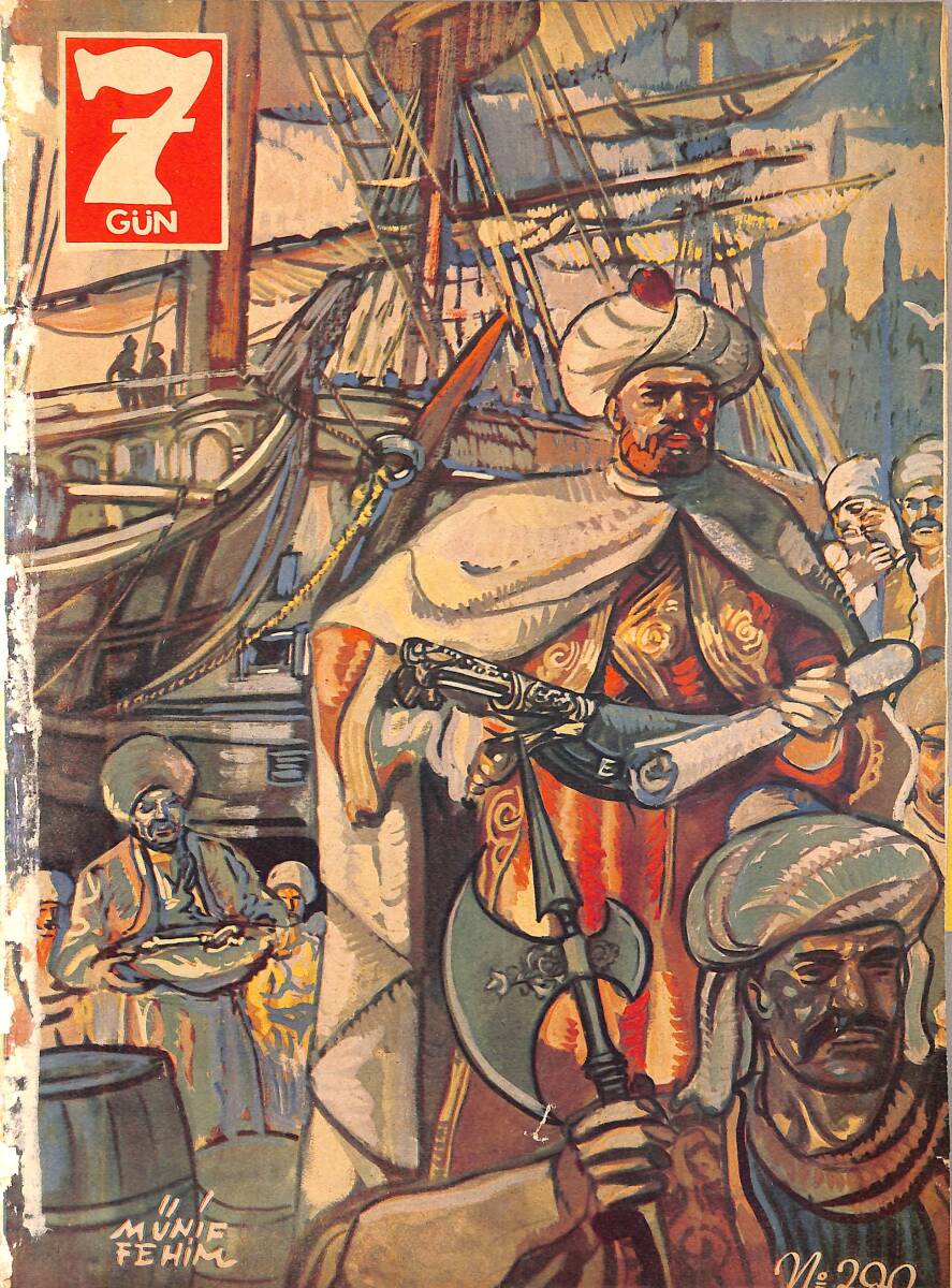Yedigün Dergisi 27 Eylül 1938 Sayı 290 - Hollywood'un Romanı: Hikmet Feridun - Barbaros Ve Preveze Muhaberesi NDR94638 - 1