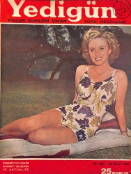 Yedigün Dergisi 28 Nisan 1946 Sayı 686 - Jean Kent Evlenmiştir - Lana Turner Haftada 2000 Dolar Kazanıyor NDR94624 - Gökçekoleksiyon