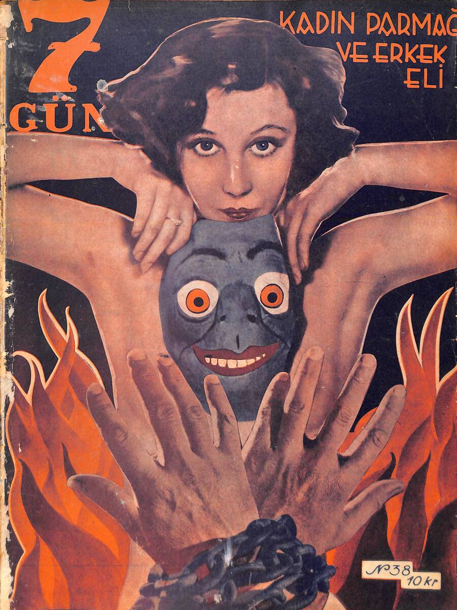 Yedigün Dergisi 29 Kasım 1933 No.38 - Yirminci Asrın Pestenkerani Bir İlmi - Hitlerin hatası - Feriha Tevfik Hanımla Bir Saat - Madam de Recamier NDR94602 - 1