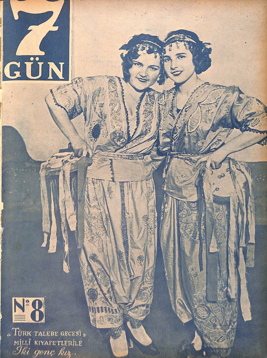 Yedigün Dergisi 3 Mayıs 1933 No.8 - Türk Talebe Gecesi ve Milli Kıyafetler - Peyami Safa - Hikmet Feridun Es NDR95699 - 1