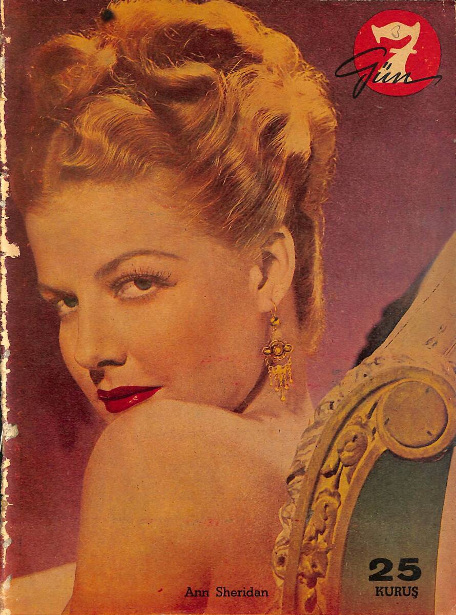 Yedigün Dergisi 3 Nisan 1948 Sayı : 3 - Çiftçi Kızı Ava Gardner NDR98356 - 1