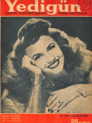 Yedigün Dergisi 30 Eylül 1945 No.656 - Şükrü Kaya - Rakım Çalapala - Abdürrahim Ekrem Güçer - Kemal Peker - Nizamettin Nazif NDR93545 - Gökçekoleksiyon