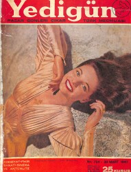 Yedigün Dergisi 30 Mart 1947 No.734 - Kapak: Gereldine Brooks - Beşiktaş, Vefa'yı Yendi Fenerbahçe İse Galatasaray'ı Yendi - İsmet Hulusi NDR93664 - Gökçekoleksiyon