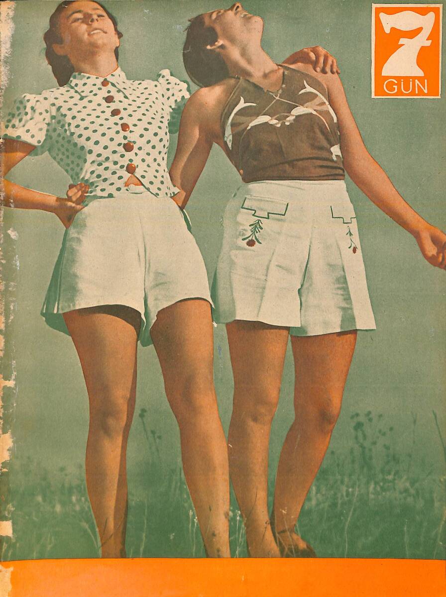 Yedigün Dergisi 30 Temmuz 1940 No.386 - Ertuğrul Şevket - Mevhibe İnönü - Muazzez Tahsin Berkant NDR95091 - 1