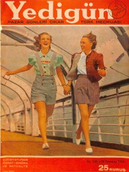 Yedigün Dergisi 30 Temmuz 1944 No.595 - Feridun Fazıl Tülbentçi - Rakım Çalapala - Kemal M. Altınkaya NDR95447 - Gökçekoleksiyon