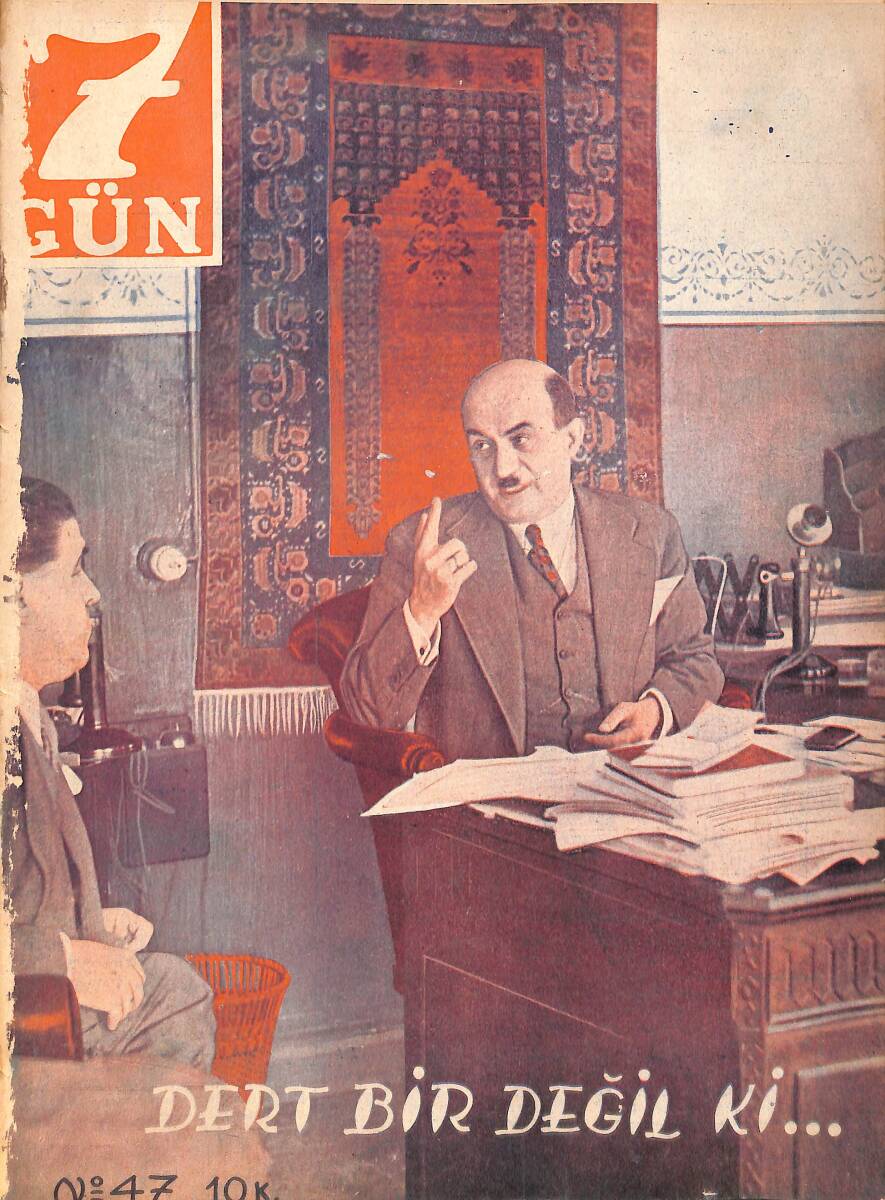 Yedigün Dergisi 31 Ocak 1934 No.47 - Selami İzzet Bey - Demetrius Kidonis NDR95059 - 1
