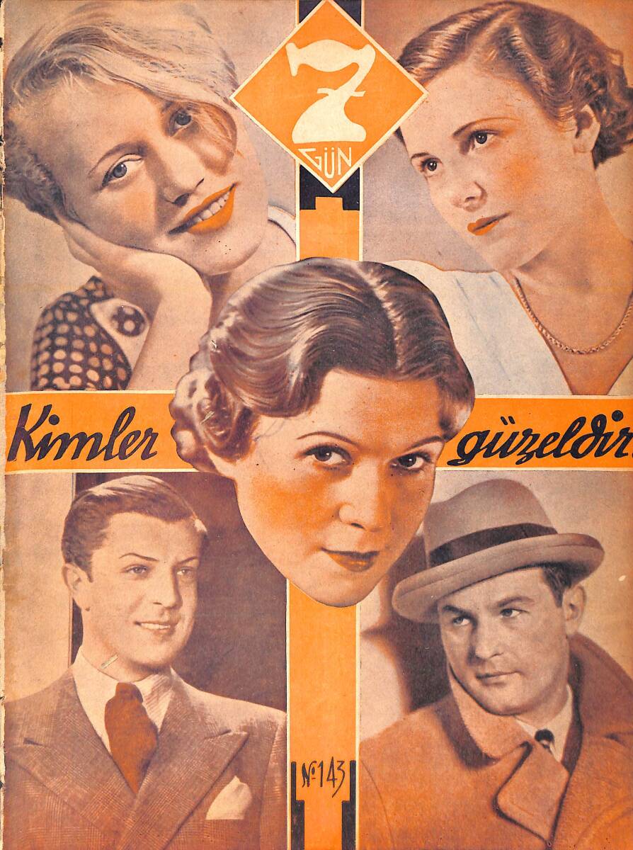 Yedigün Dergisi 4 Aralık 1935 No.143 - Selami İzzet Kayacan - İbrahim Alaettin Gövsa - Mahmut Yasari - Yurtta Tiyatro - Enver Behnan Şapolyo NDR95396 - 1