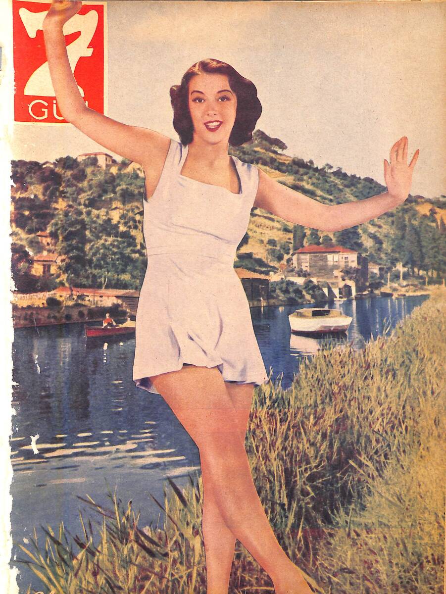 Yedigün Dergisi 4 Ekim 1938 Sayı 291 - Hikmet Feridun Hollywood'da Daryö'nün Evinde Güzel Artistle - Bükreş Elçimiz Hamdullah Suphi NDR94640 - 1