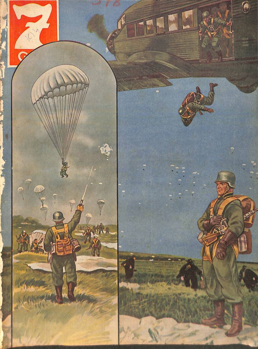 Yedigün Dergisi 4 Haziran 1940 No.378 - Paraşüt Harbi İflas Etti NDR95084 - 1