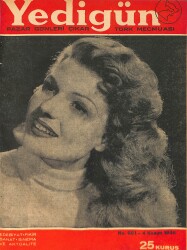 Yedigün Dergisi 4 Kasım 1945 No.661 - Cahit Uçuk - Solelli - Ragıp Şevki Yeşim - Nizamettin Nazif NDR93541 - Gökçekoleksiyon