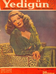 Yedigün Dergisi 4 Mart 1945 No.626 - Hüseyin Cahit Yalçın - Kerime Nadir - Ahmet Naim Çıladur - Rakım Çalapala NDR95106 - Gökçekoleksiyon