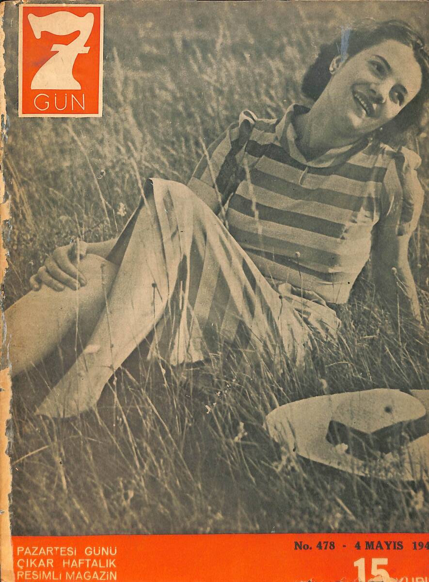 Yedigün Dergisi 4 Mayıs 1942 No.478 - Harp Cehennemi - Salahattin Enis - Vahdet Gültekin - Hikmet Feridun Es - Şükrü Kaya - Hüseyin Cahit Yalçın NDR93647 - 1