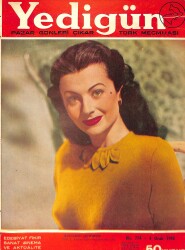 Yedigün Dergisi 4 Ocak 1948 No.774 - Hikmet Feridun Es - Cemil Cahit Cem - Kerime Nadir - Rakım Çalapala - Nihad Sami Banarlı NDR93554 - Gökçekoleksiyon