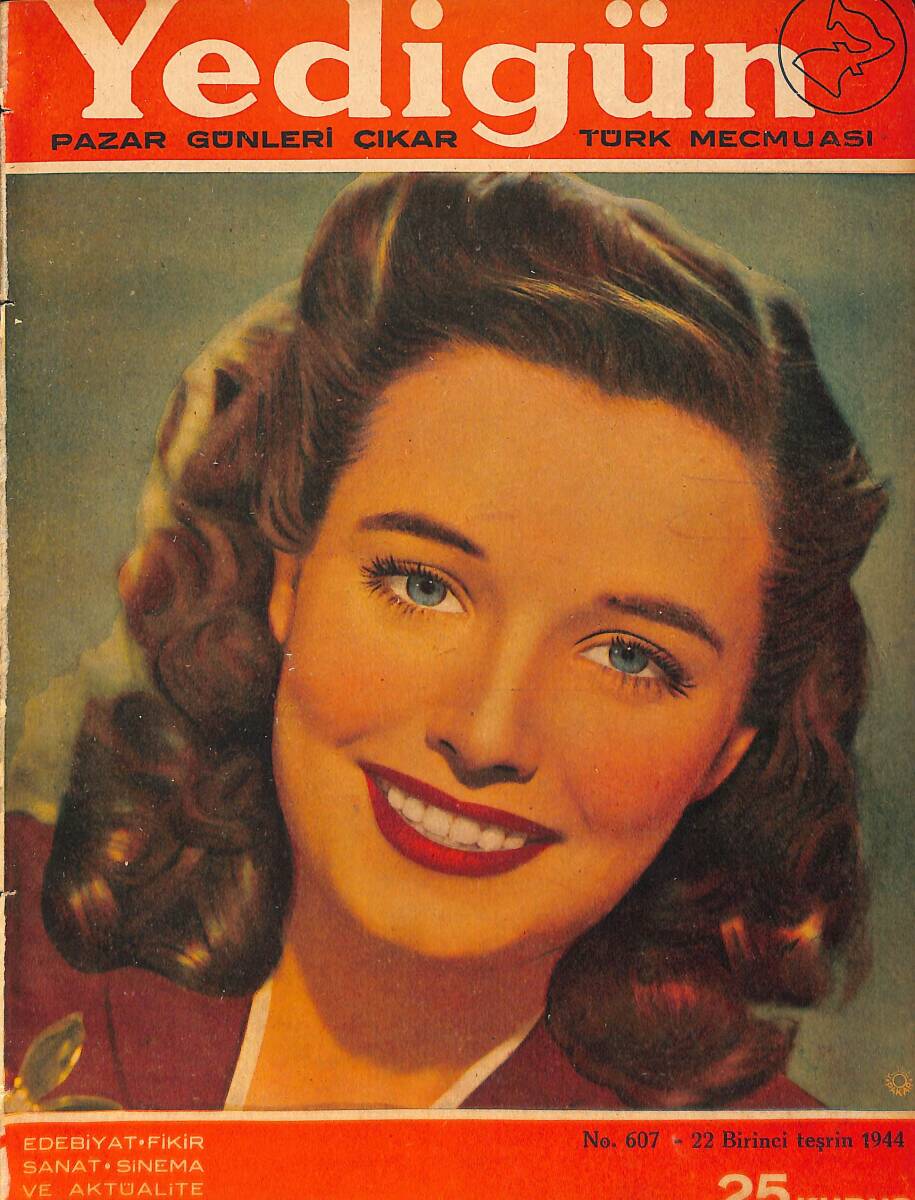 Yedigün Dergisi 22 Ekim 1944 No.607 - Almanya'nın İstilası - Hollywood'un Bilinmeyen Tarafları NDR93506 - 1