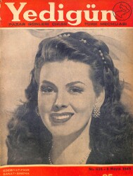 Yedigün Dergisi 6 Mayıs 1945 No.635 - Rakım Çalapala - Ercüment Ekrem Talu - İbrahim Hakkı Konyalı NDR95114 - Gökçekoleksiyon