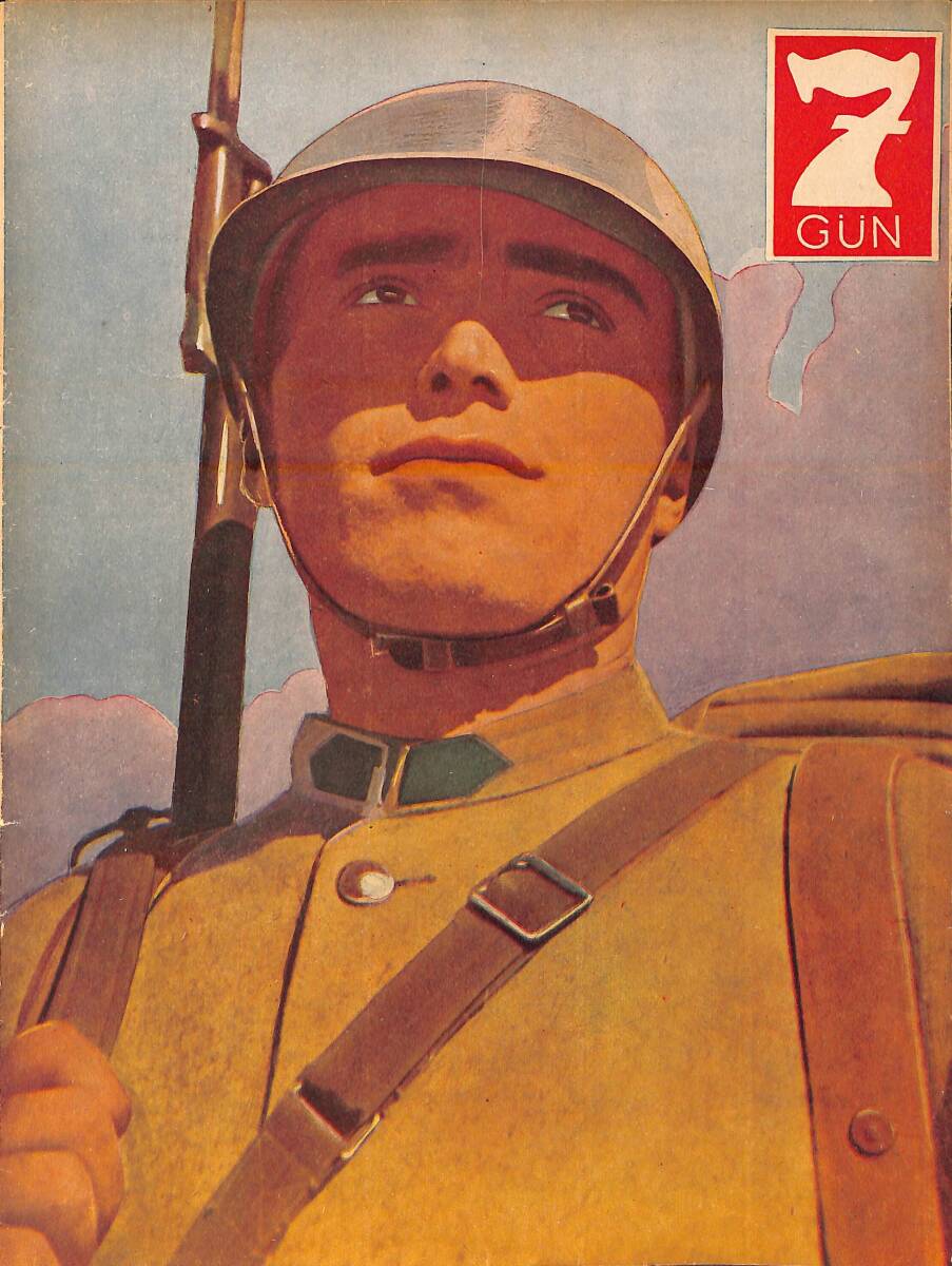 Yedigün Dergisi 6 Ocak 1941 No. 409 - Türk Havacıları - Batmakta Olan Dünya - Amerika tarihi NDR94597 - 1