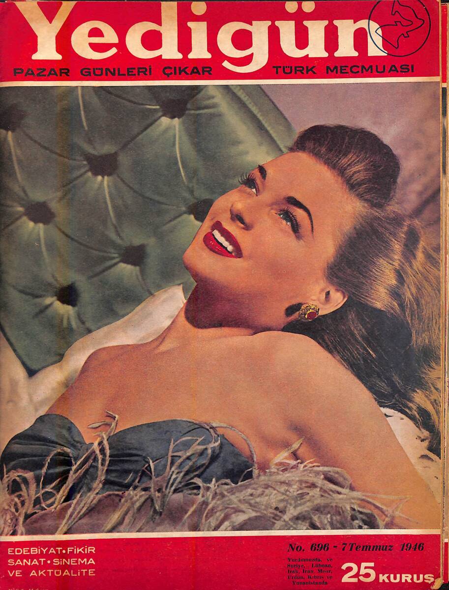 Yedigün Dergisi 7 Temmuz 1946 Sayı 696 - Mareşal Fevzi Çakmak Da Demokrat Parti Listesinde - Değerli Bir Türk Ustasının Yaptığı Lokomotif NDR94631 - 1