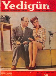 Yedigün Dergisi 24 Kasım 1946 No.716 - Kapak: Hikmet Feridun Es ve Ann Miller NDR95423 - Gökçekoleksiyon