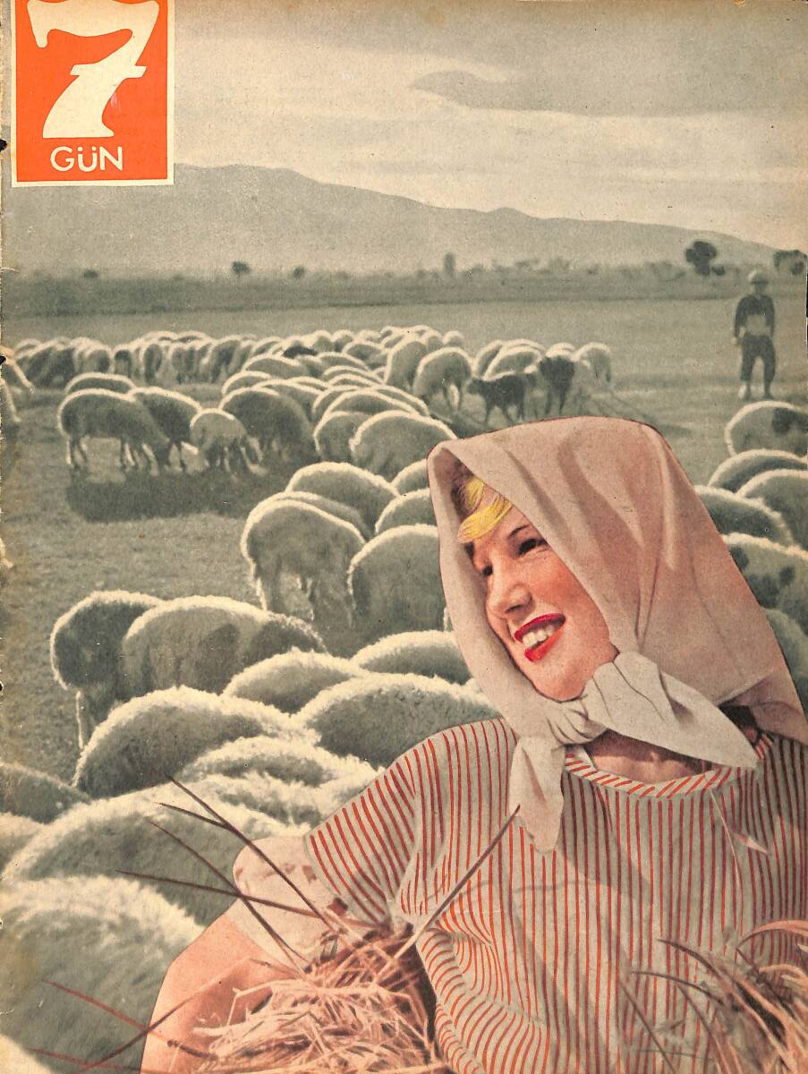 Yedigün Dergisi 8 Şubat 1938 No.257 Cilt: 10 - Tevfik Necati - Mahmut Yasari - Mekki Sait -Kalkınma Halinde Türkiye-Tekirdağlı Hüseyin Avrupa'ya Gitti NDR93411 - 1