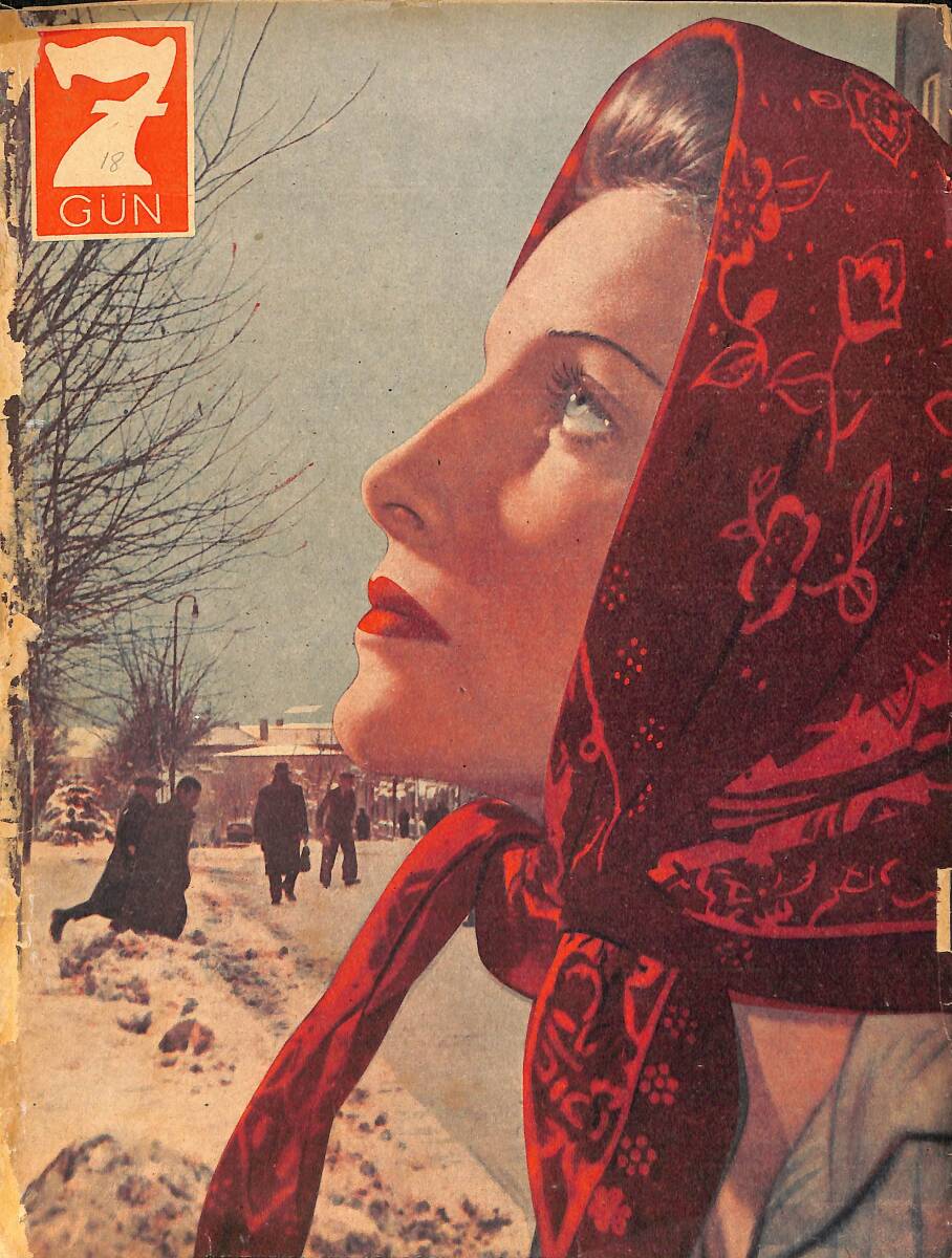 Yedigün Dergisi 8 Şubat 1943 No.518 Cilt: 20 - Milli Şef Çörçille Adana'da Görüştü - General De Gaulle - Robert Taylor Gözaltına Alındı NDR93450 - 1