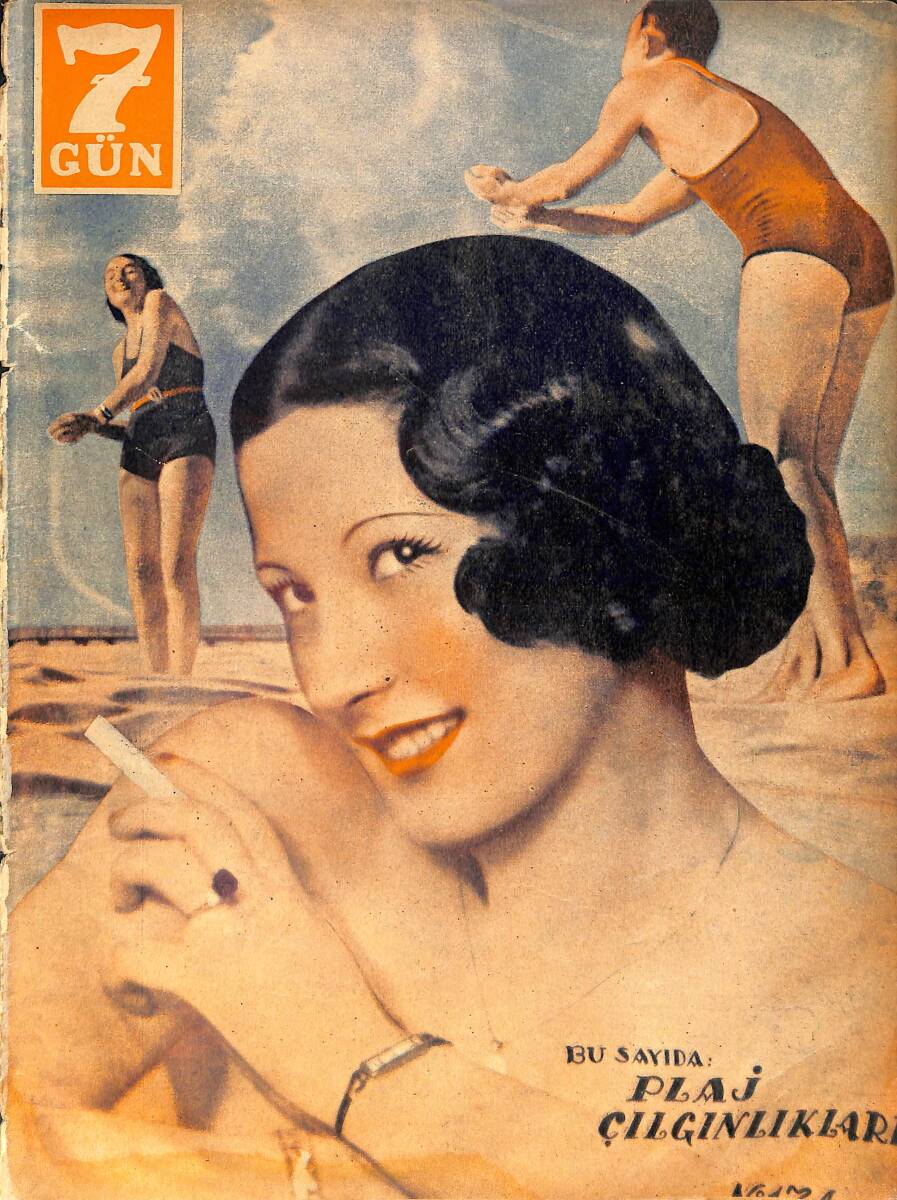 Yedigün Dergisi 8 Temmuz 1936 No.174 Cilt: 7 - Hindistan'dan Gelen Türkçe Mektuplar - Bayan Gülsüm, Sipahi Ocağında NDR93430 - 1