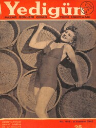 Yedigün Dergisi 8 Temmuz 1945 No.644 - Hikmet Münir - Rakım Çalapala - Hüseyin Cahit Yalçın NDR95121 - Gökçekoleksiyon