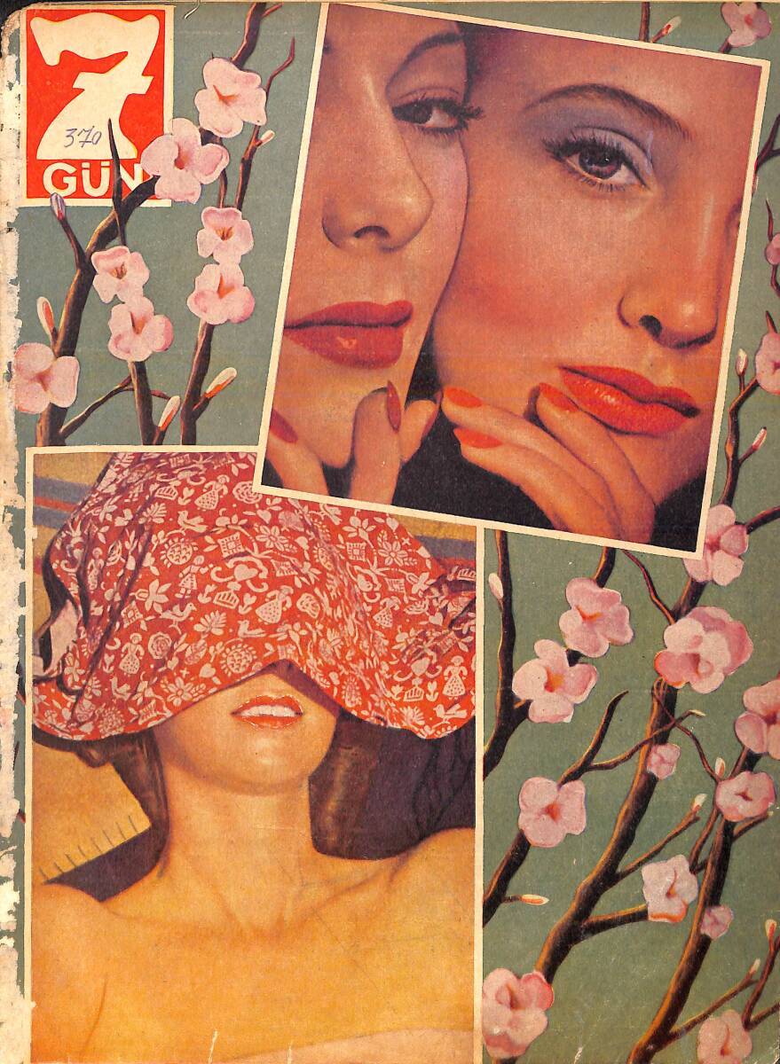 Yedigün Dergisi 9 Nisan 1934 No.370 - Fransa'da Bir Hafta - M. Zekeriya Kimdir - Samsun Kız Akşam Okulunda 1 Saat NDR95077 - 1