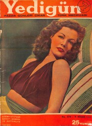 Yedigün Dergisi 9 Nisan 1944 No.579 - Ahmet Naim - Kemal M. Altınkaya - Hikmet Feridun Es - İbrahim Alaettin Gövsa NDR95662 - Gökçekoleksiyon