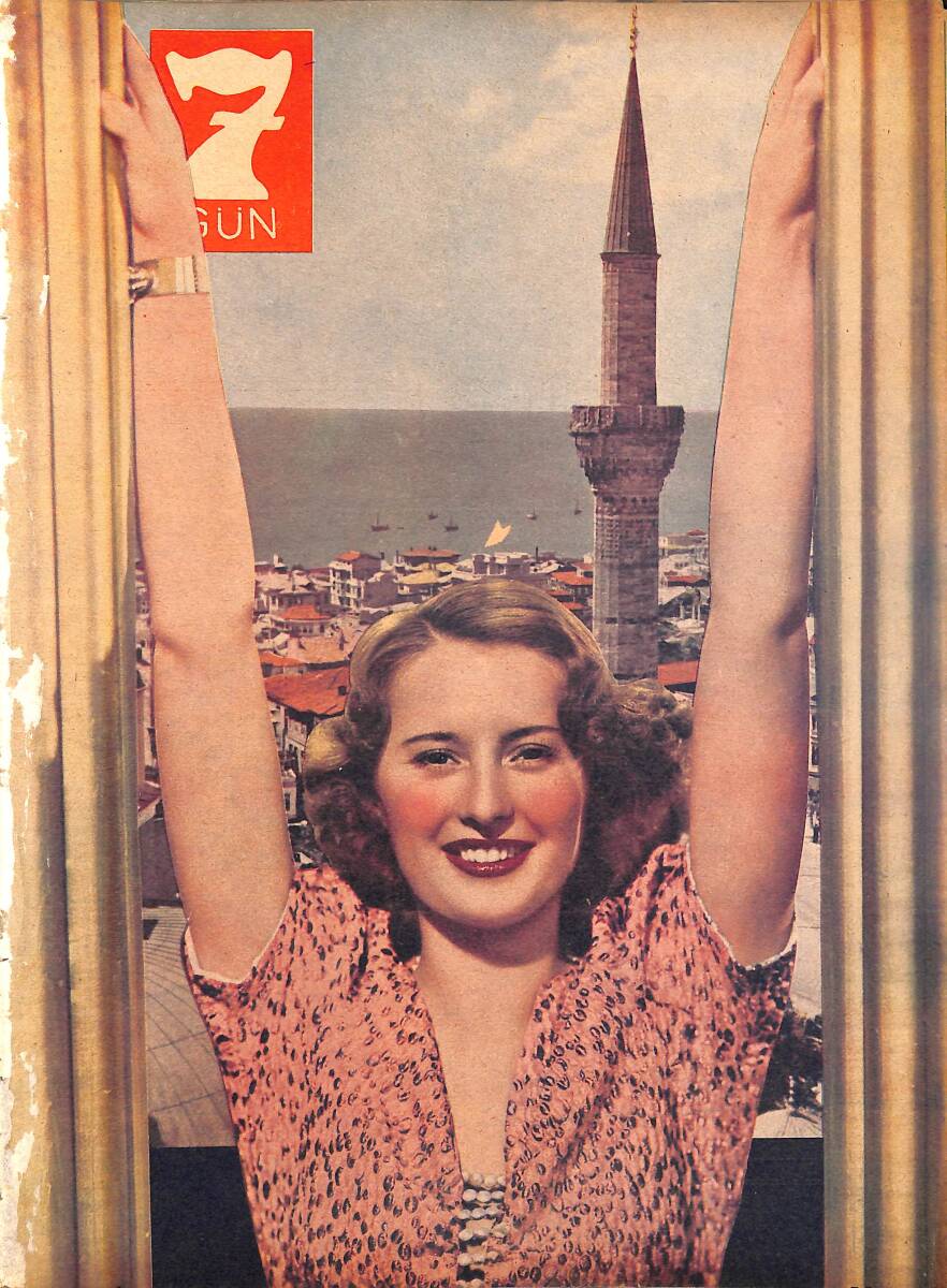 Yedigün Dergisi Kasım 1938 Sayı 301 - Muhittin Üstündağ İstanbul'dan Ayrılırken - Halil Etem NDR94643 - 1