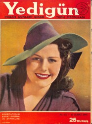 Yedigün Dergisi Türk Mecmuası 10 Şubat 1946 No.675 – Ann Blyth – Gloria Jean – Ginny Simms NDR101687 - Gökçekoleksiyon