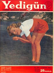 Yedigün Dergisi Türk Mecmuası 2 Haziran 1946 No.691 – Martha Vickers – Spencer Tracy – Sosyalist Lider Zvalos NDR101680 - Gökçekoleksiyon