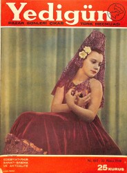 Yedigün Dergisi Türk Mecmuası 21 Nisan 1946 No.685 – Arap Dünyası – İngiliz Filmciliği – Joan Bennett – Edward Robinson NDR101673 - Gökçekoleksiyon