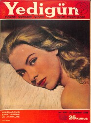 Yedigün Dergisi Türk Mecmuası 28 Temmuz 1946 No.699 – Paulette Goddard – Yeni Bir Türk Filmi 