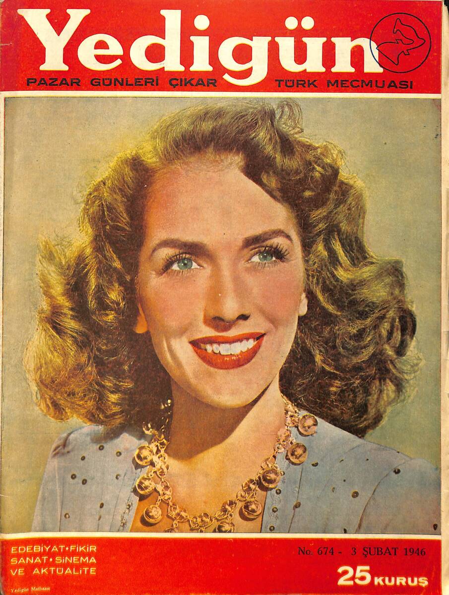 Yedigün Dergisi Türk Mecmuası 3 Şubat 1946 No.674 – Shirley Temple ve Jack Agar Evlendi – İstanbul Lig Maçı 