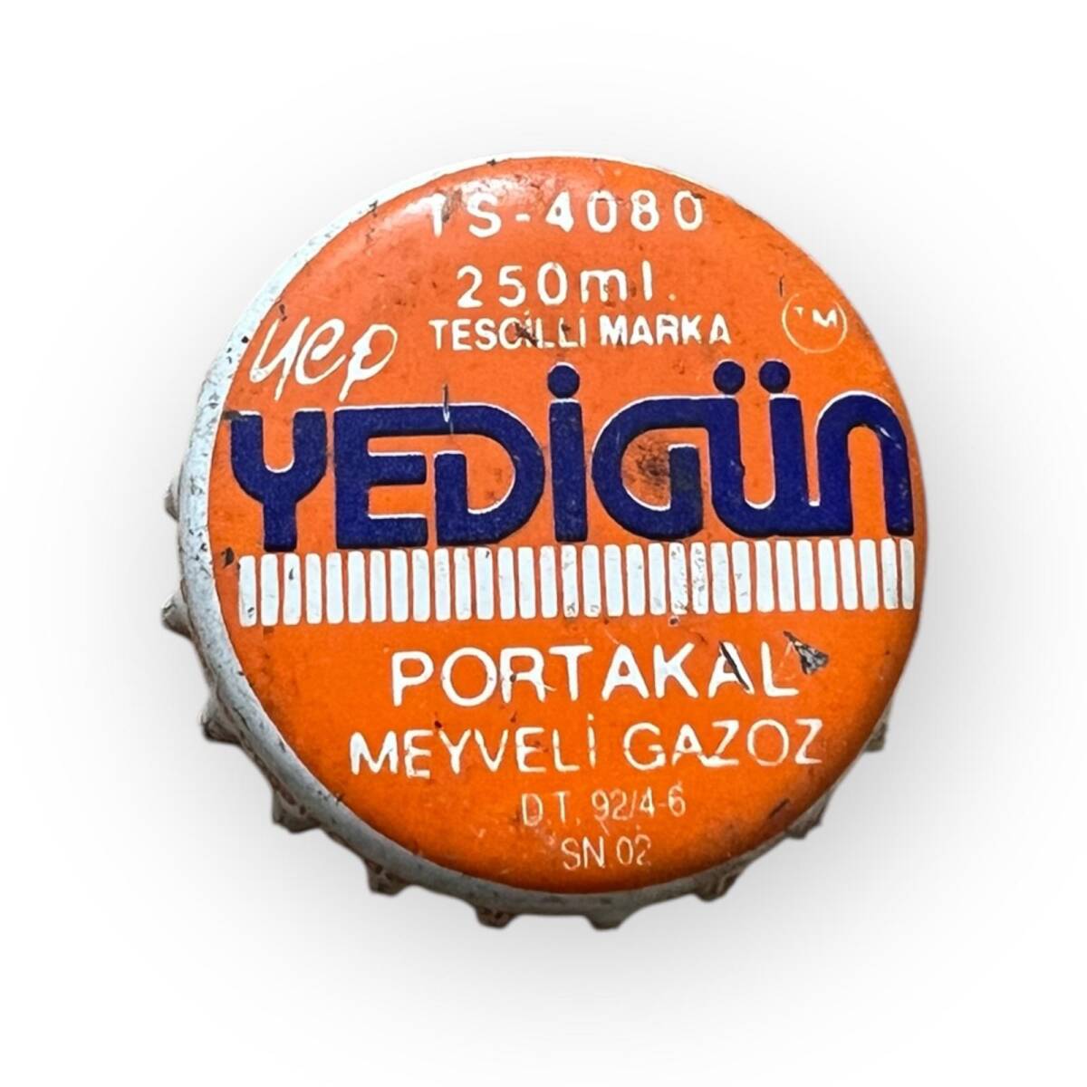 Yedigün Portakal Aromalı Gazoz Kapağı CMK7-1643 - 1