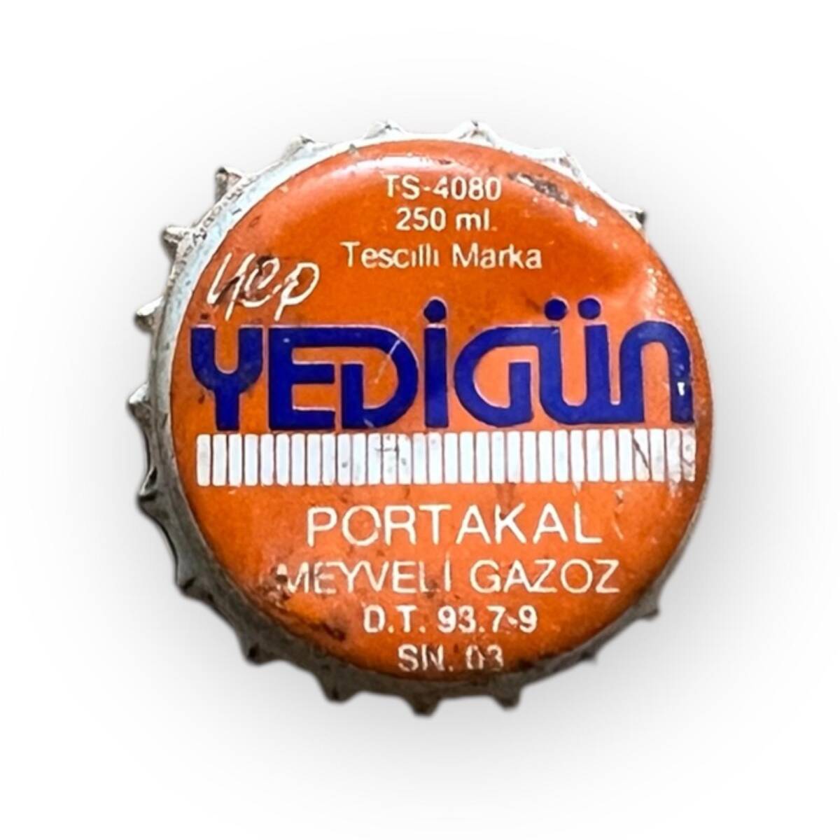 Yedigün Portakal 1993 Gazoz Kapağı CMK5-1549 - 3