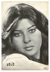 Yeliz Siyah-Beyaz Büyük Boy Kartpostal KRT6778 - Gökçekoleksiyon