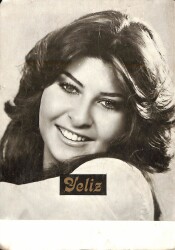 Yeliz Siyah-Beyaz Orta Boy Kartpostal KRT18699 - Gökçekoleksiyon